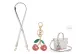 [Crossbody]White+Pink Crystal Cherry Pendant