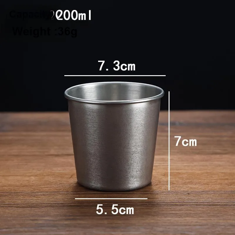 TANLU Outdoor Water Equipment Water Container 200ml 680ml Camping And Barbecue Stainless Steel-1