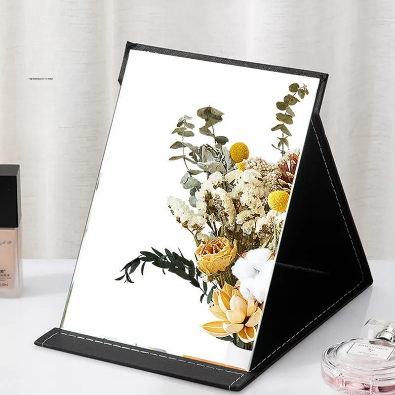 MENGNI Foldable Large Size Make Up Mirrors Portable Desktop HD-1