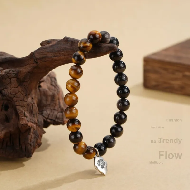 Regalrose Obsidian Bracelets Unisex-2
