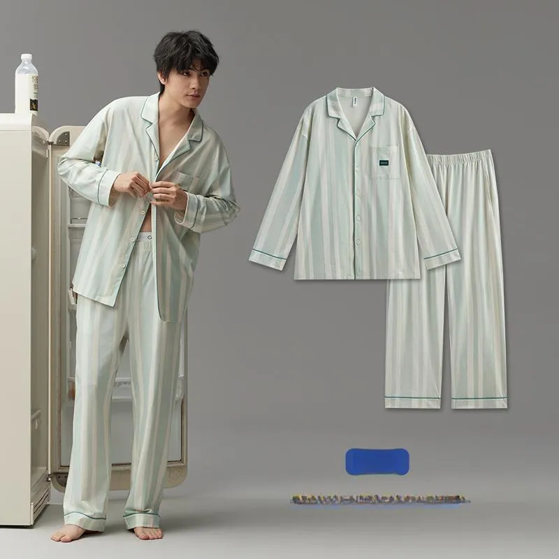 Peninsula City Pajama Set Men's Light Green-1