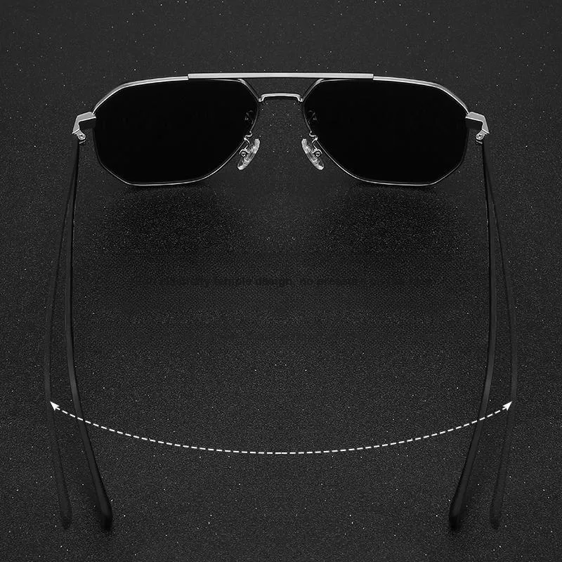 VIRDEN AERMAN Alloy Aviator Sunglasses Unisex Black-9
