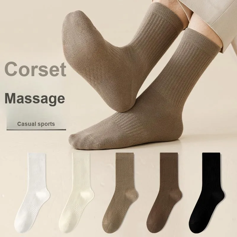 Lan Miao Mid Calf Socks Men's 5 Pack-4