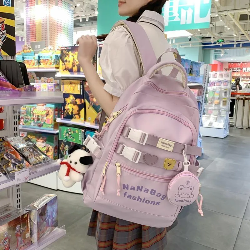 Wolfhorse Nylon Backpack Unisex Multicolor-10