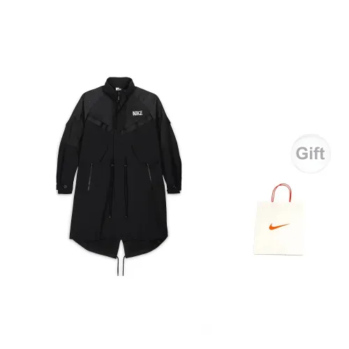 Nike Trench Coats Unisex Black