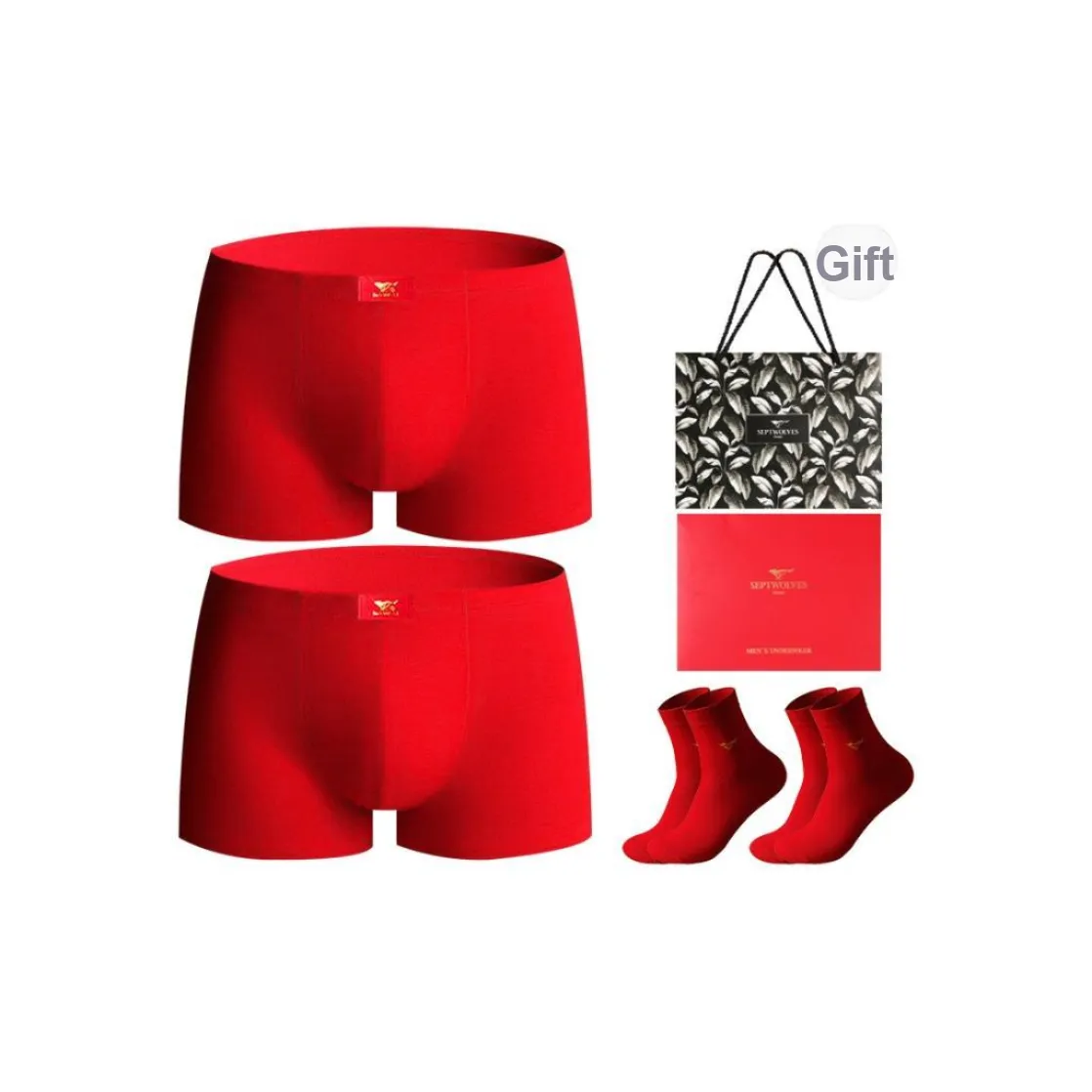 SEPTWOLVES Underpants Men's Gift Box Of 2 Strips