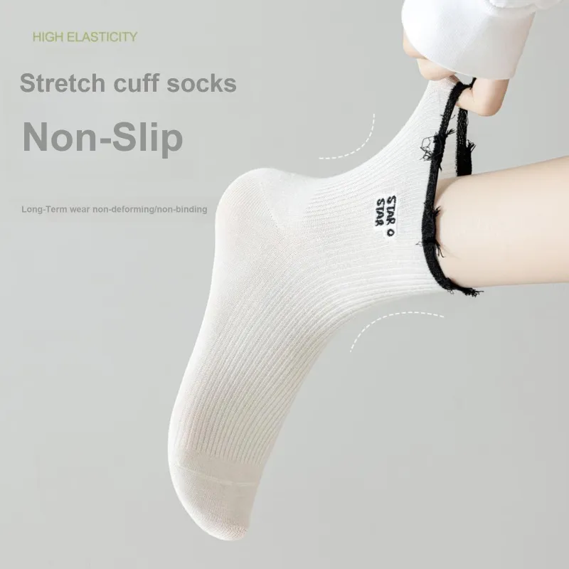 XXLLG Mid Calf Socks Women's 5 Pack-2