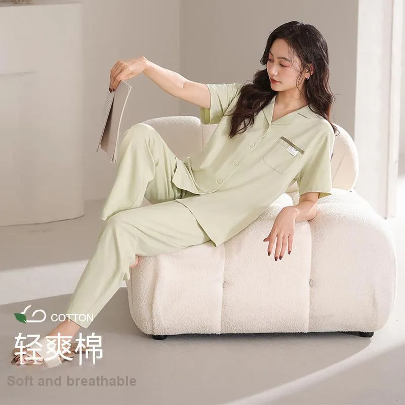 XIA.WA.ZHI.XIU Pajama Set Women's Gift Box Set Matcha-4