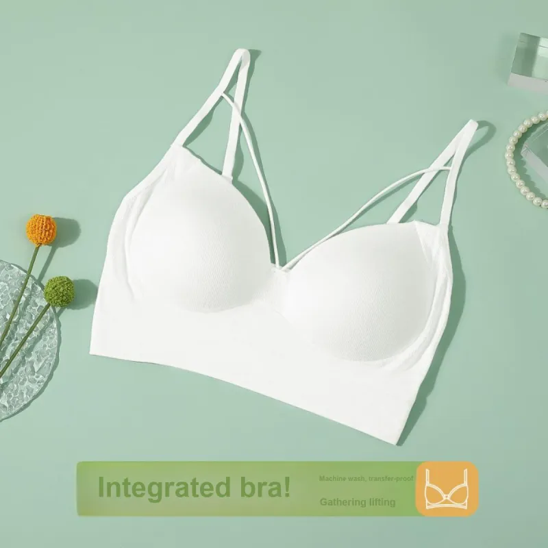 Red beans at home Women's Bras-4