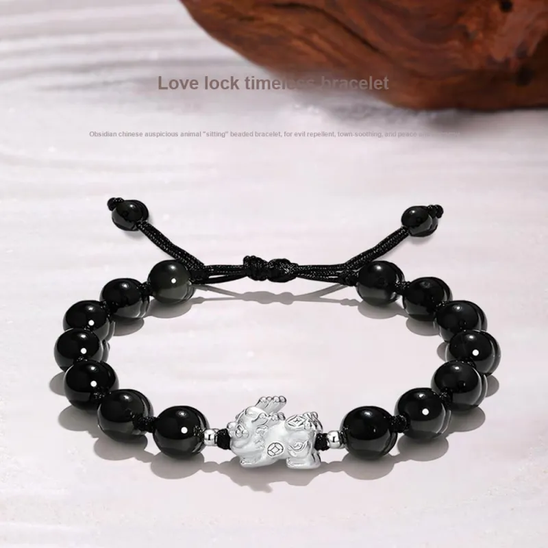 GUDS GAVE Colored Glaze Jade Bracelets Unisex-6