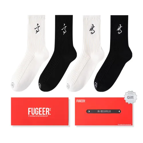 FUGEER Women's Mid-Calf Socks