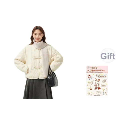 ZIHAN Бежевый Золото Женский Пуховик