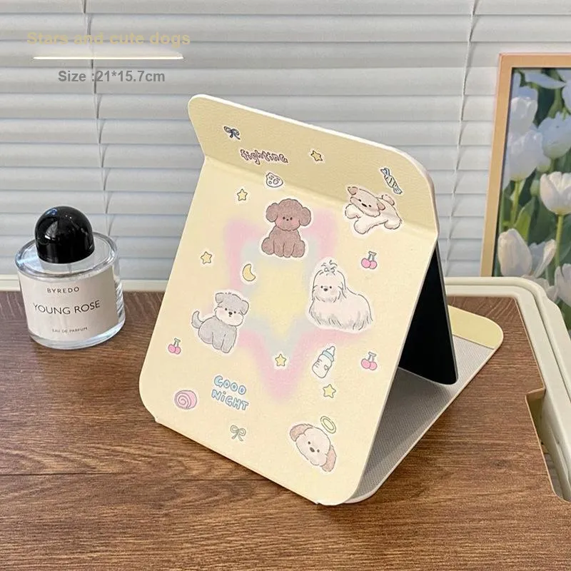 LUTEDAN Large Size Ins Foldable Make Up Mirrors Grooming-19