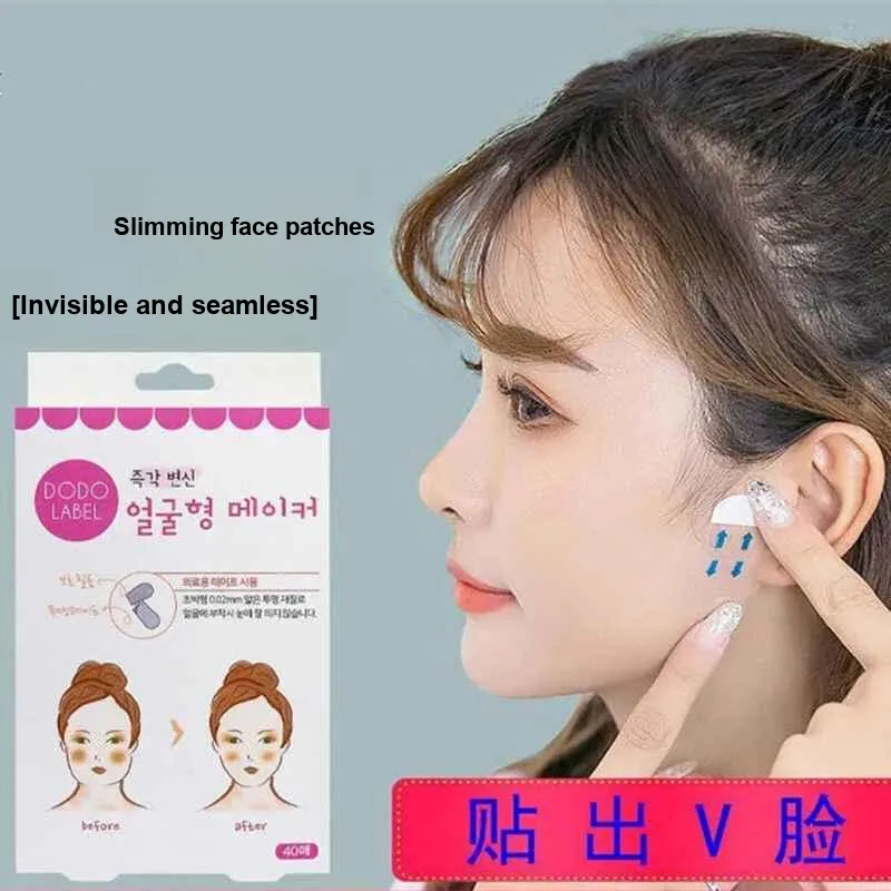 Pleasant Language Invisible Cosmetics Face Lifting Bandages Slimming Face Patches-0