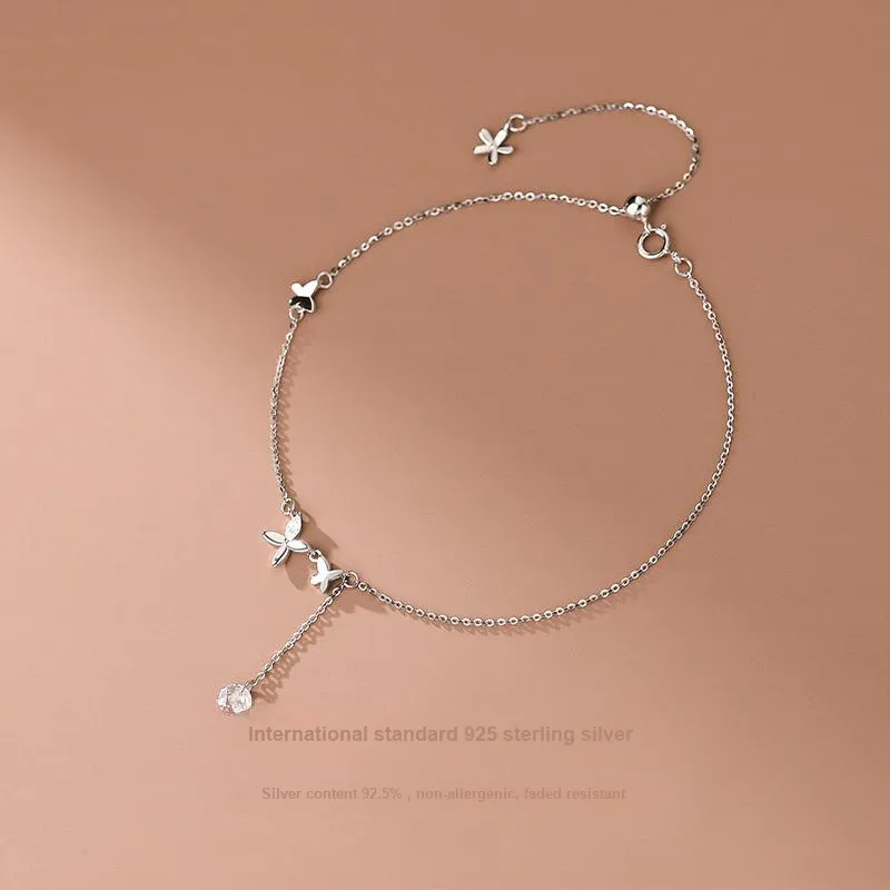 JUICY GRAPE S925 Silver Anklets Women's-1