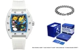 White Case Blue Dial Rubber Band-Blue Whale Box (Bracelet)