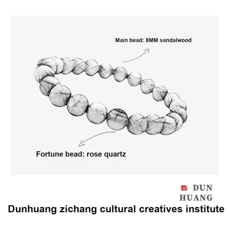 ZANJICHUANQI Sandalwood Wooden Bracelets Unisex-2