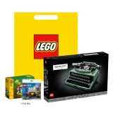 타자기+랜덤 퍼즐 박스*1+랜덤 퍼즐 가방*1+쇼핑백 (소재 랜덤)