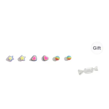 SHEEHHYY Alloy Stud Earrings Unisex