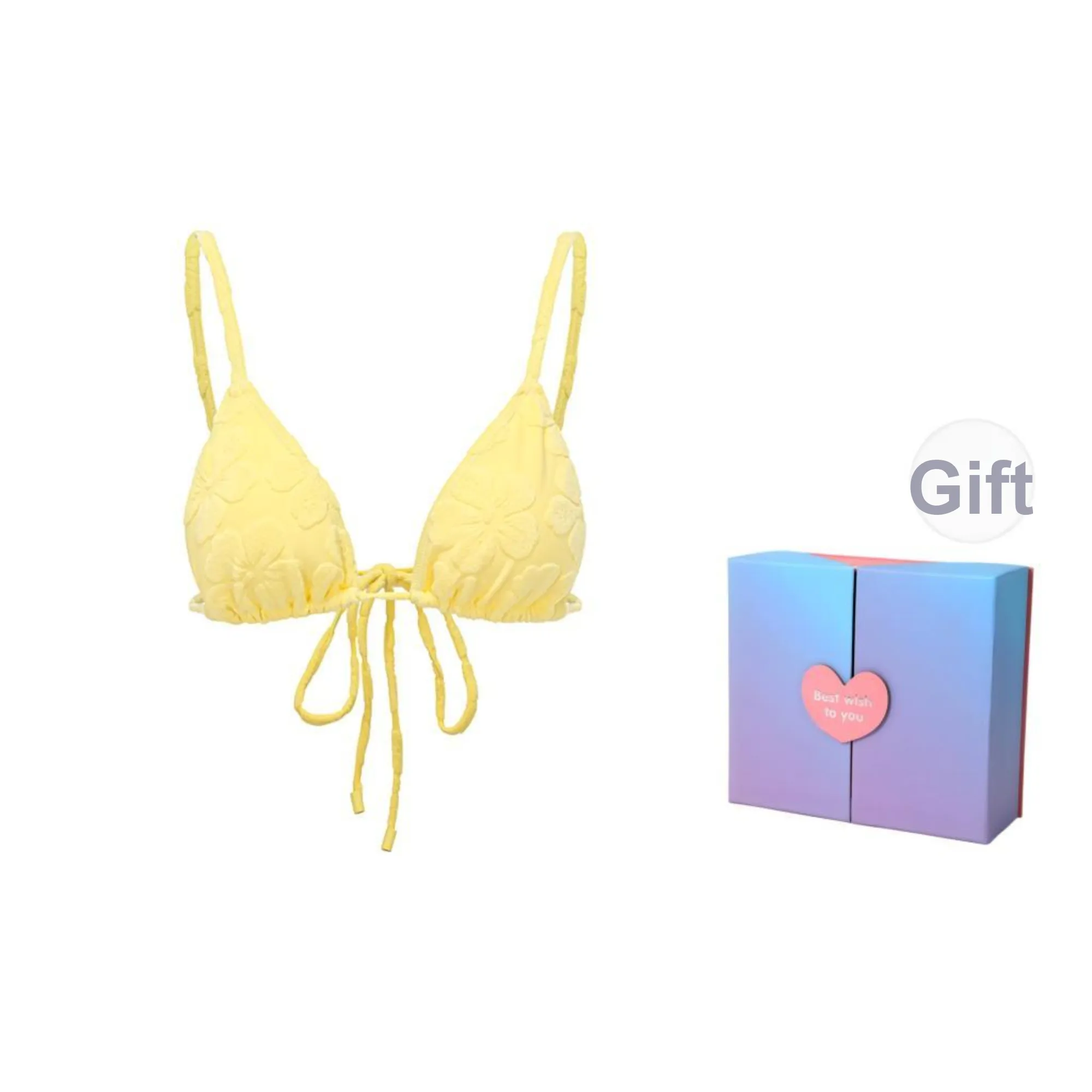 YUKARI SWIM Bikini Women's Yellow Cream