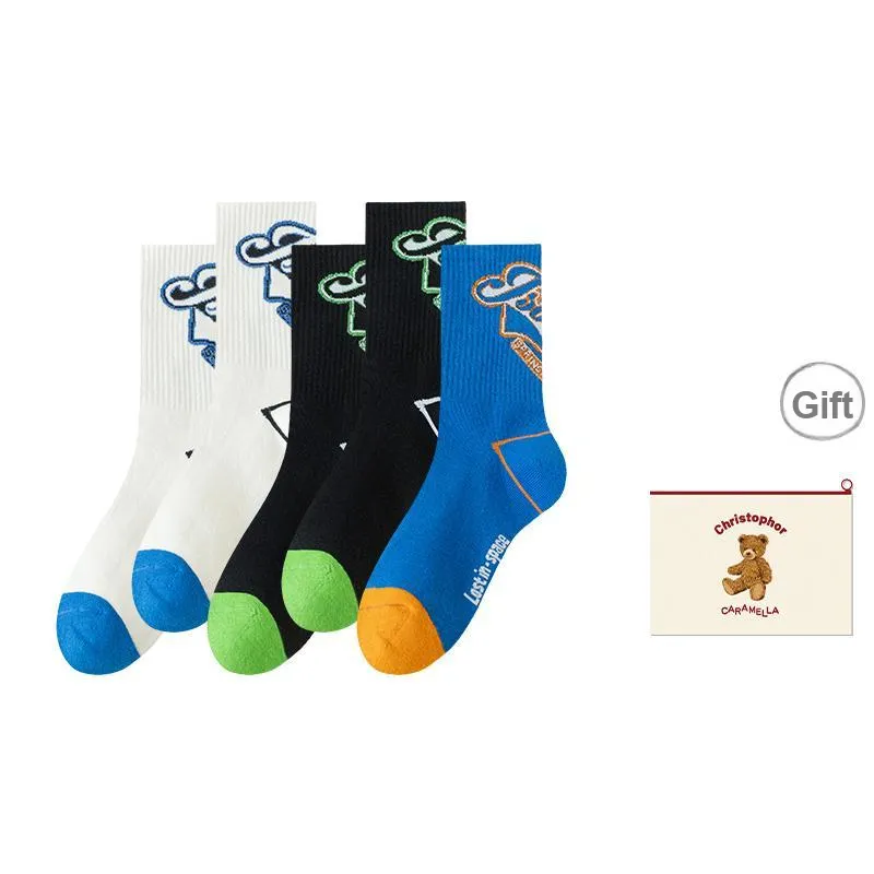 Caramella Mid-Calf Socks Men's Shopping Bag Combo Set-6
