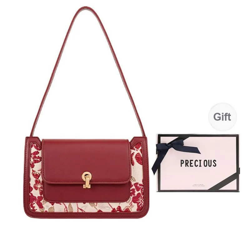 NATTY PU Shoulder Bag Women's Red-0
