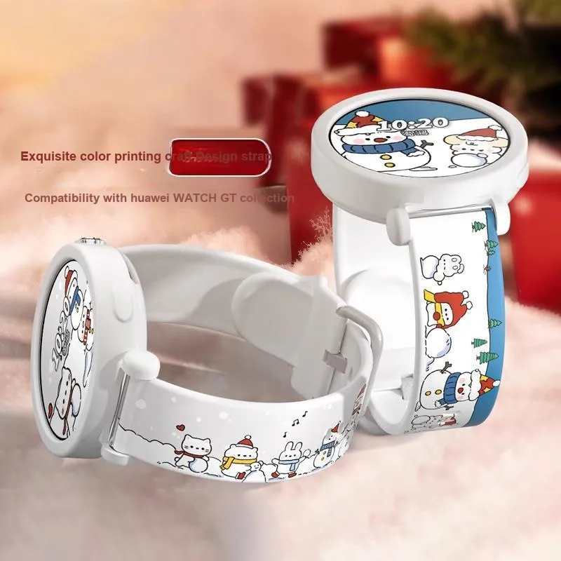 CHUANGYIDA Huawei Compatibility Watch Band 41 46mm Silicone Material-1