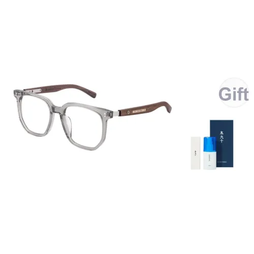 MUJOSH Очки с нерегулярной формой унисекс темно-красный сандаловое дерево