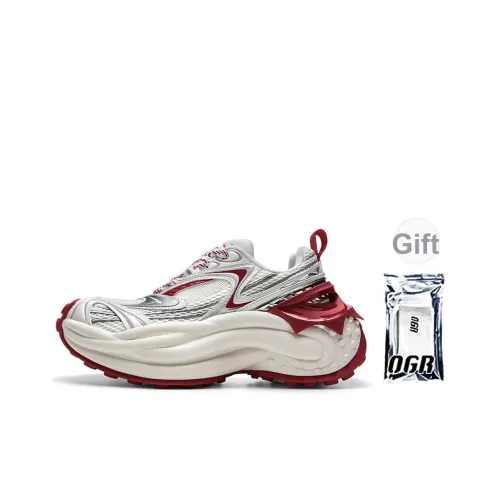 OGR Осьминог RUNNER OG Пламя Низкий Топ Толстая Подошва Кроссовки Унисекс Пламя Красный