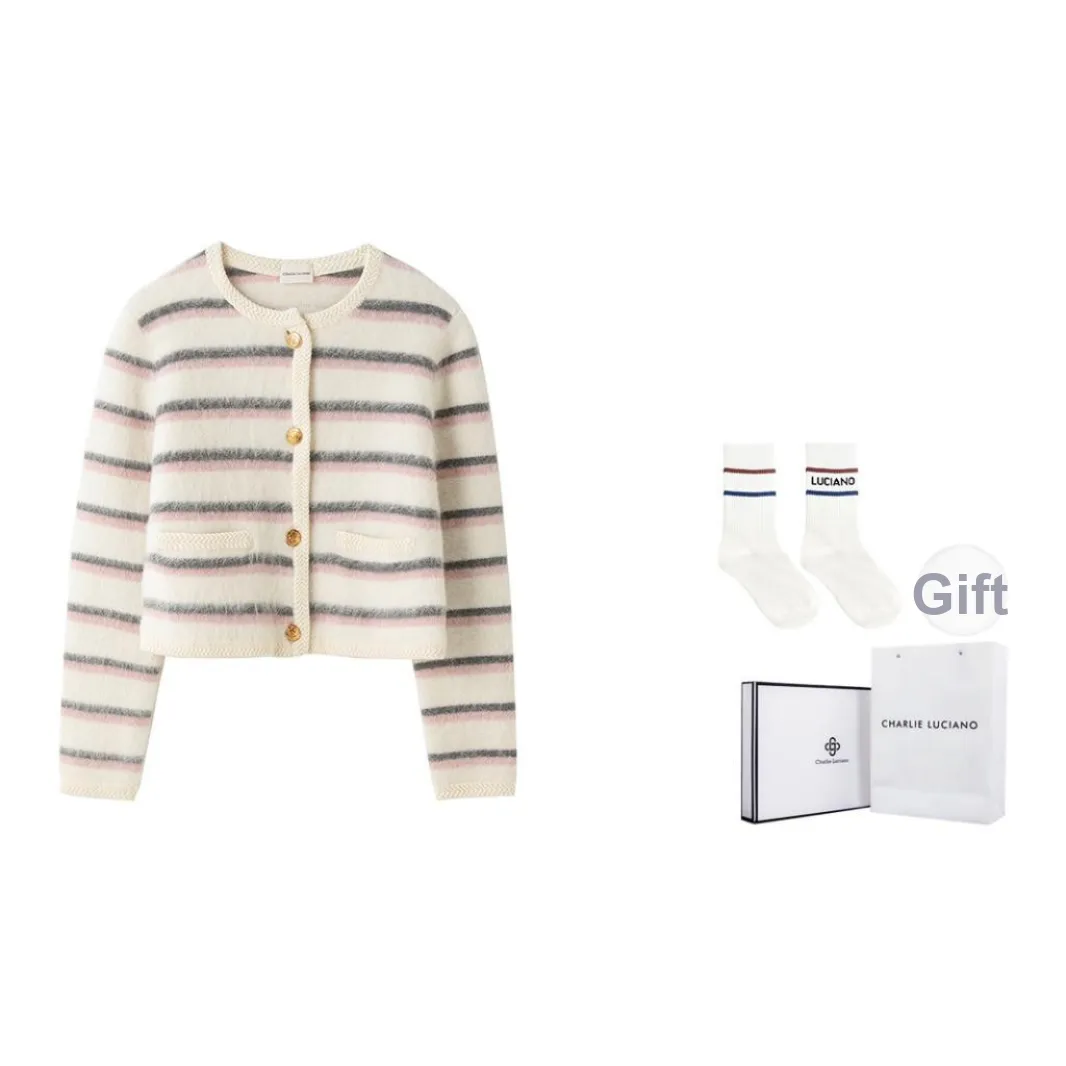 Charlie Luciano Sweater Women's White Pink