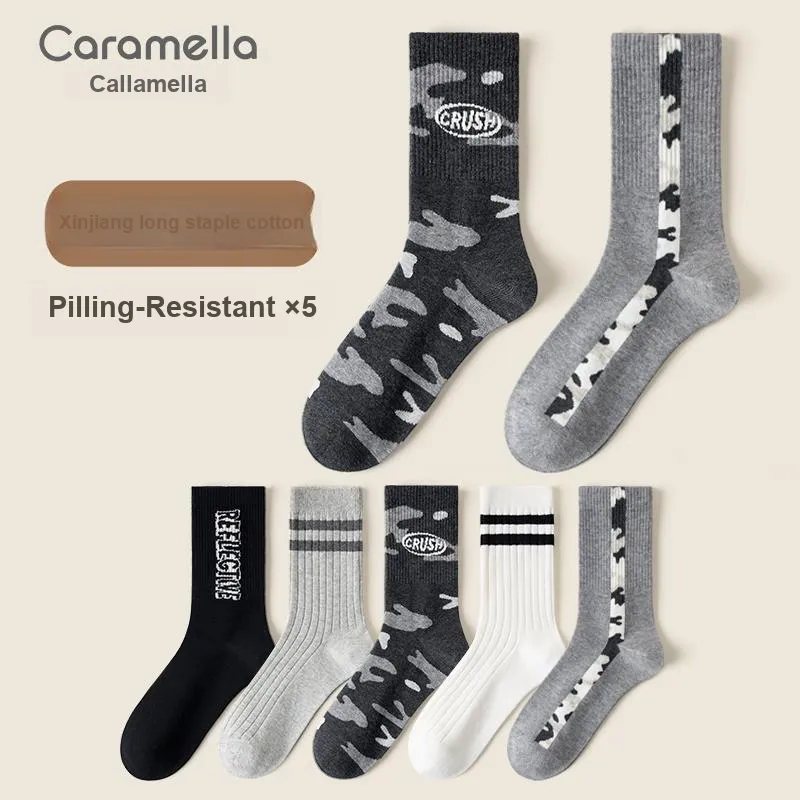 Caramella Mid Calf Socks Men's 5 Pack-28
