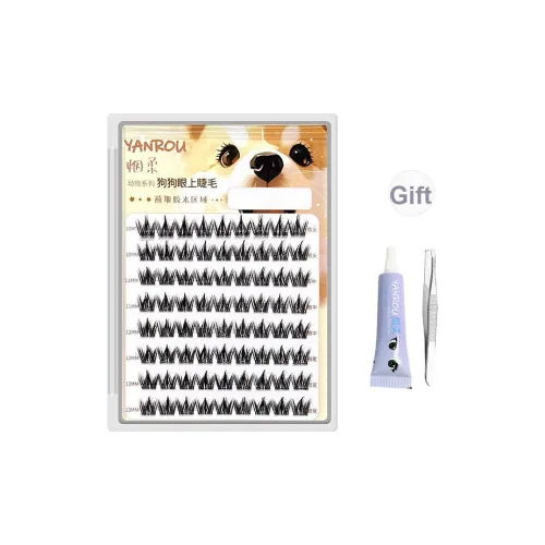 YANROU Little Demon Puppy Eyes Накладные ресницы Перекрестная версия