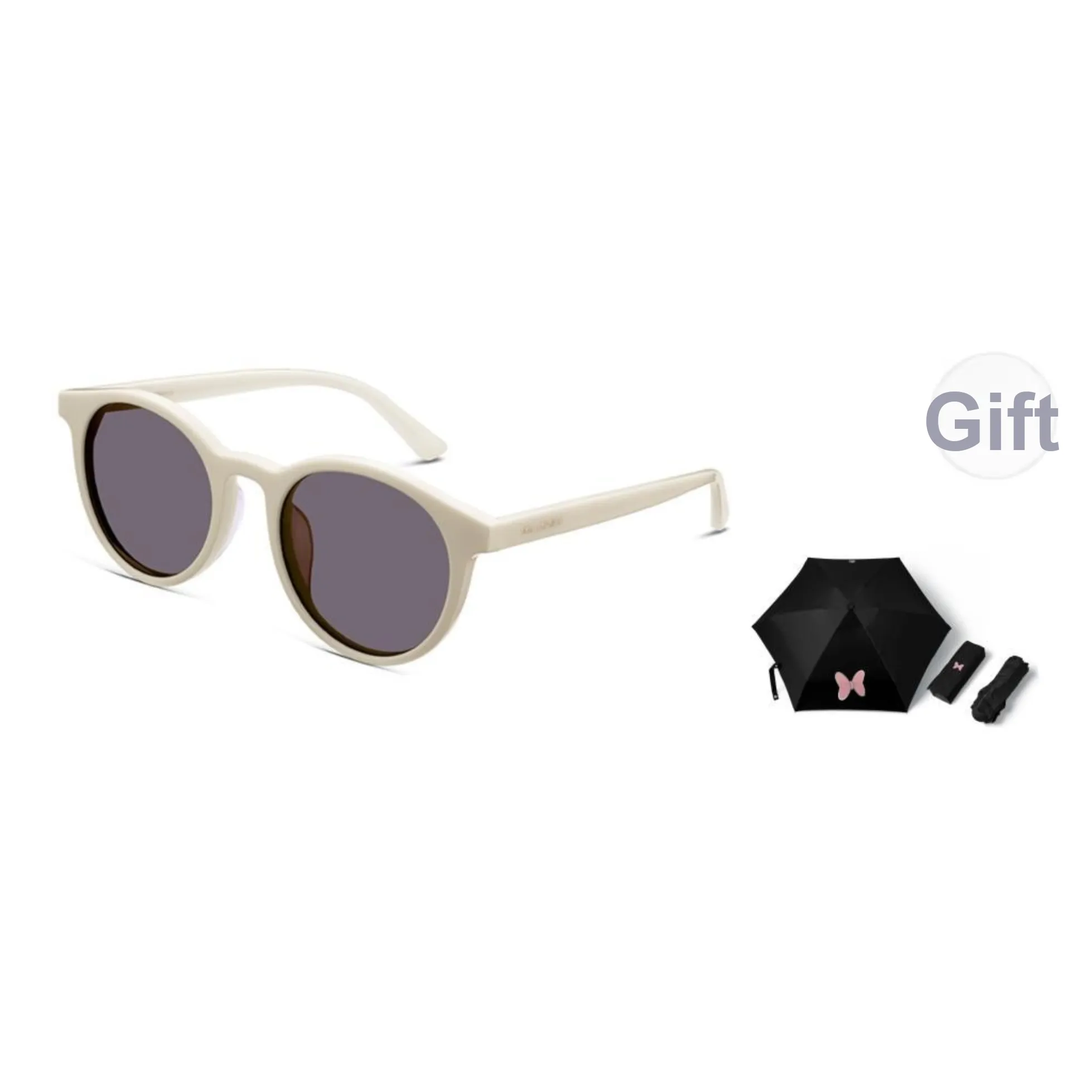 MUJOSH Plate Frame Round Sun Protection Anti-Glare Polarized Sunglasses Unisex