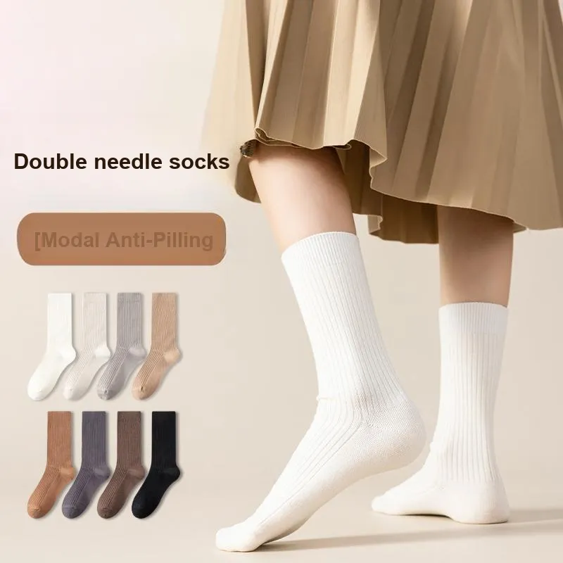 MIIOW Mid Calf Socks Women's Combo Set-9