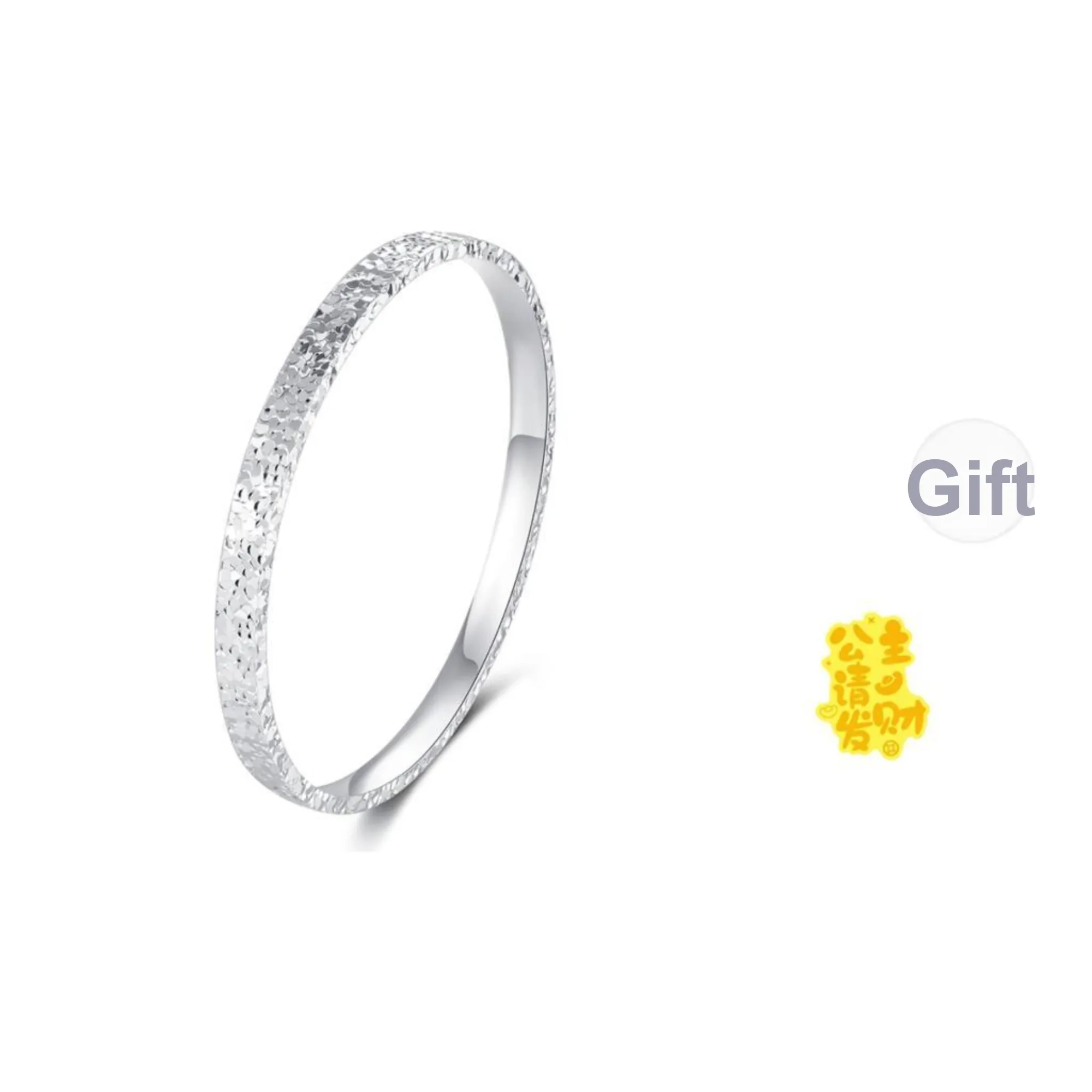 CHINA GOLD 999 Fine Silver Bangles Women's
