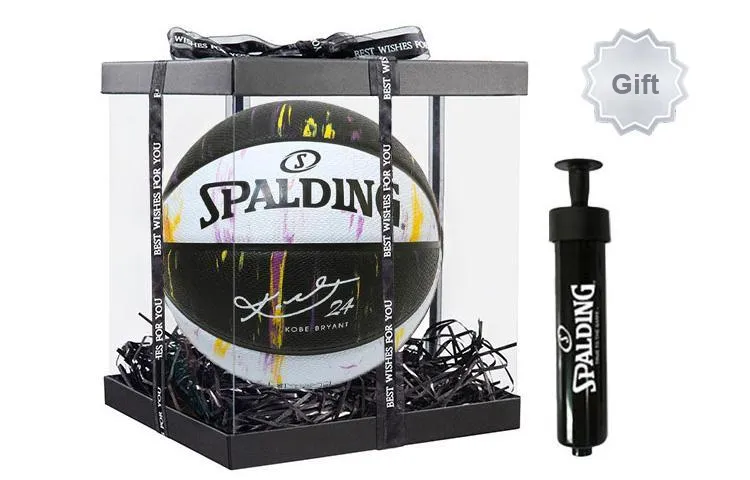 SPALDING Graffiti Rubber Basketball Black White Size 7 Ball Training Unisex-4