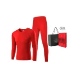 Men's Crew Neck Clothing Sets (Red) 100% cotton Antibacterial/Prosperity Celebration