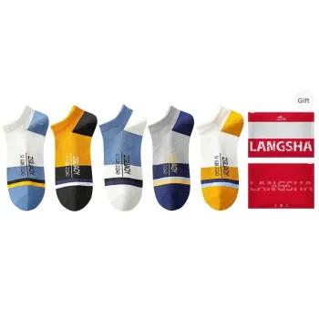 Lanza No Show Socks Men's Shopping Bag 5 Pack