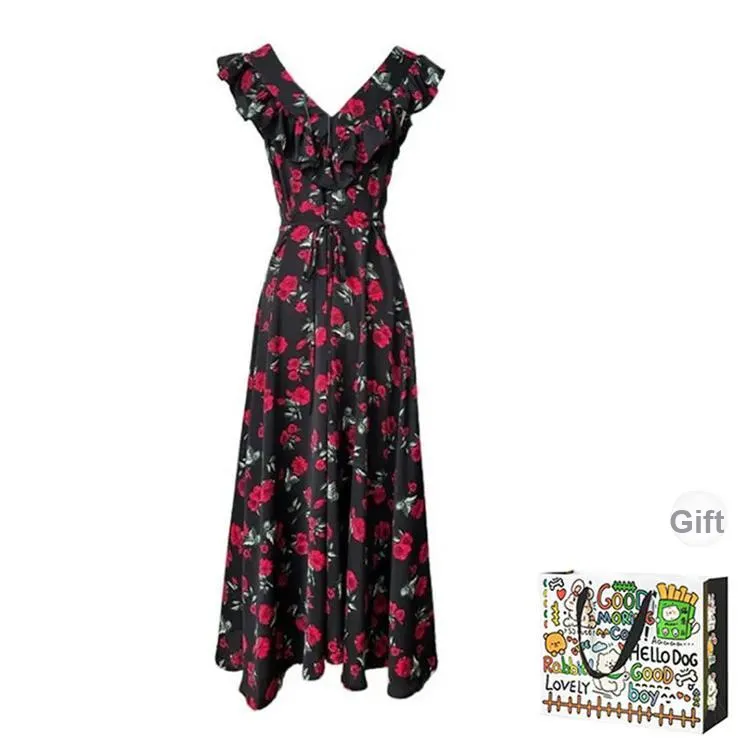 OURUOKE Sleeveless Dress Women's-1