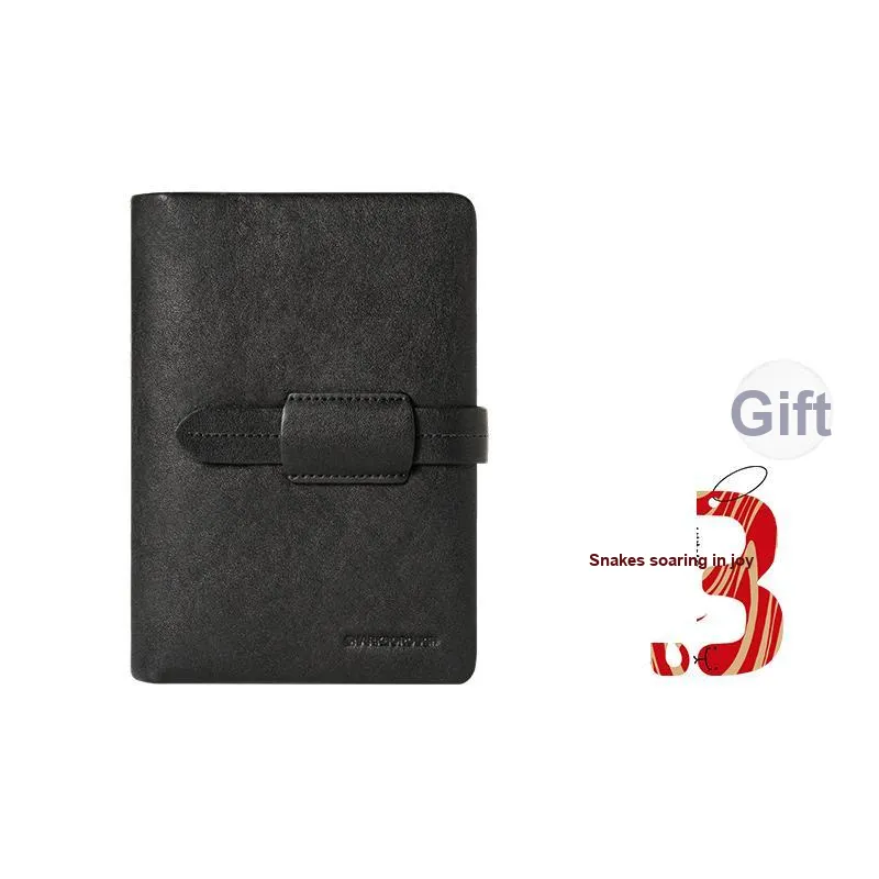 Sharkborough Cow Leather Wallet, Passport Holder, Coin Purse, Card Holder Regular Men's Black-0