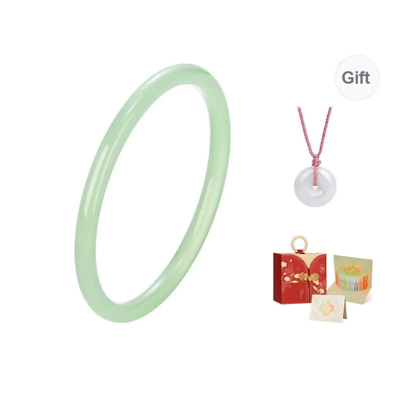 MAMADESHOUHU Chalcedony Elegance Brightening Elegant Jade Bangle Women's-1