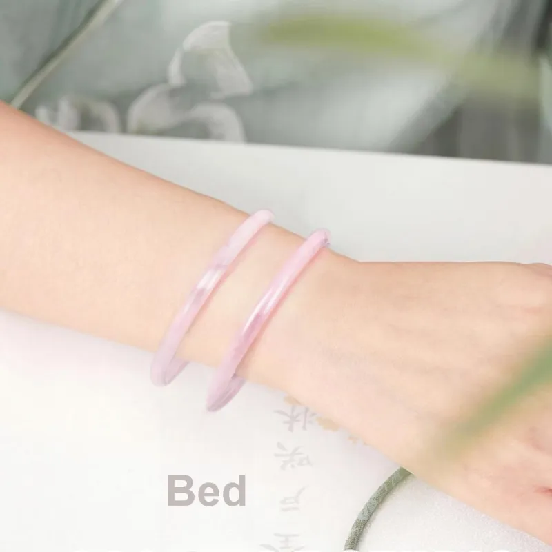Moon Jewelry Natural Agate Jade Bangles Women's-3