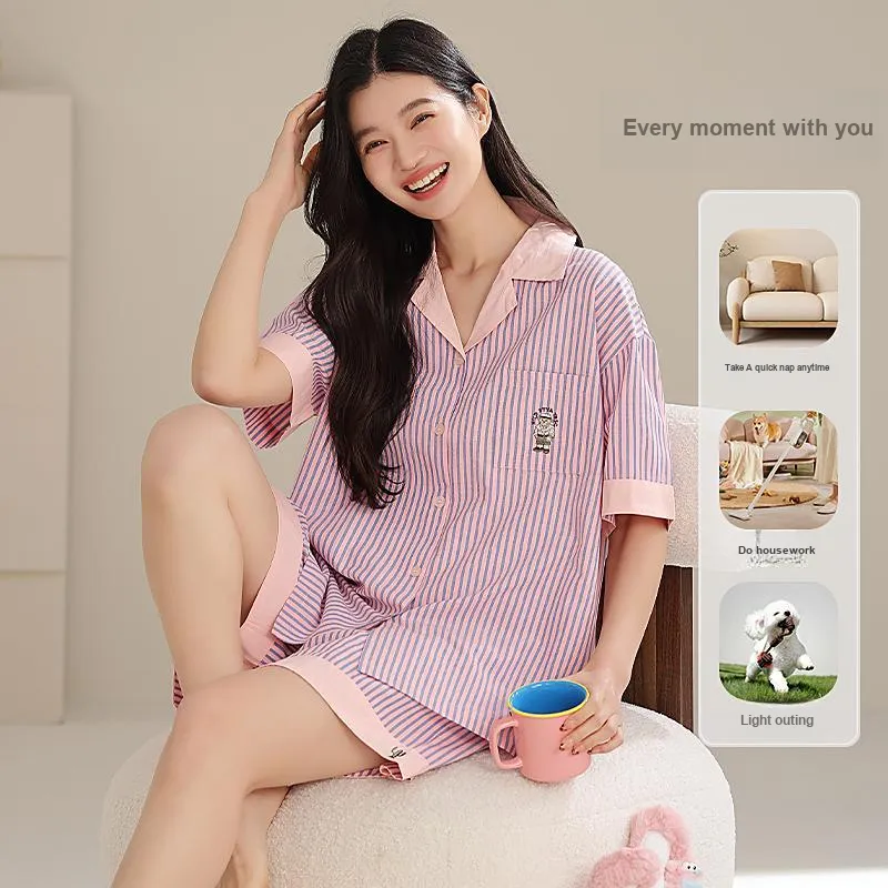 XIAFENYAN Pajama Set Women's Purple Pink-2