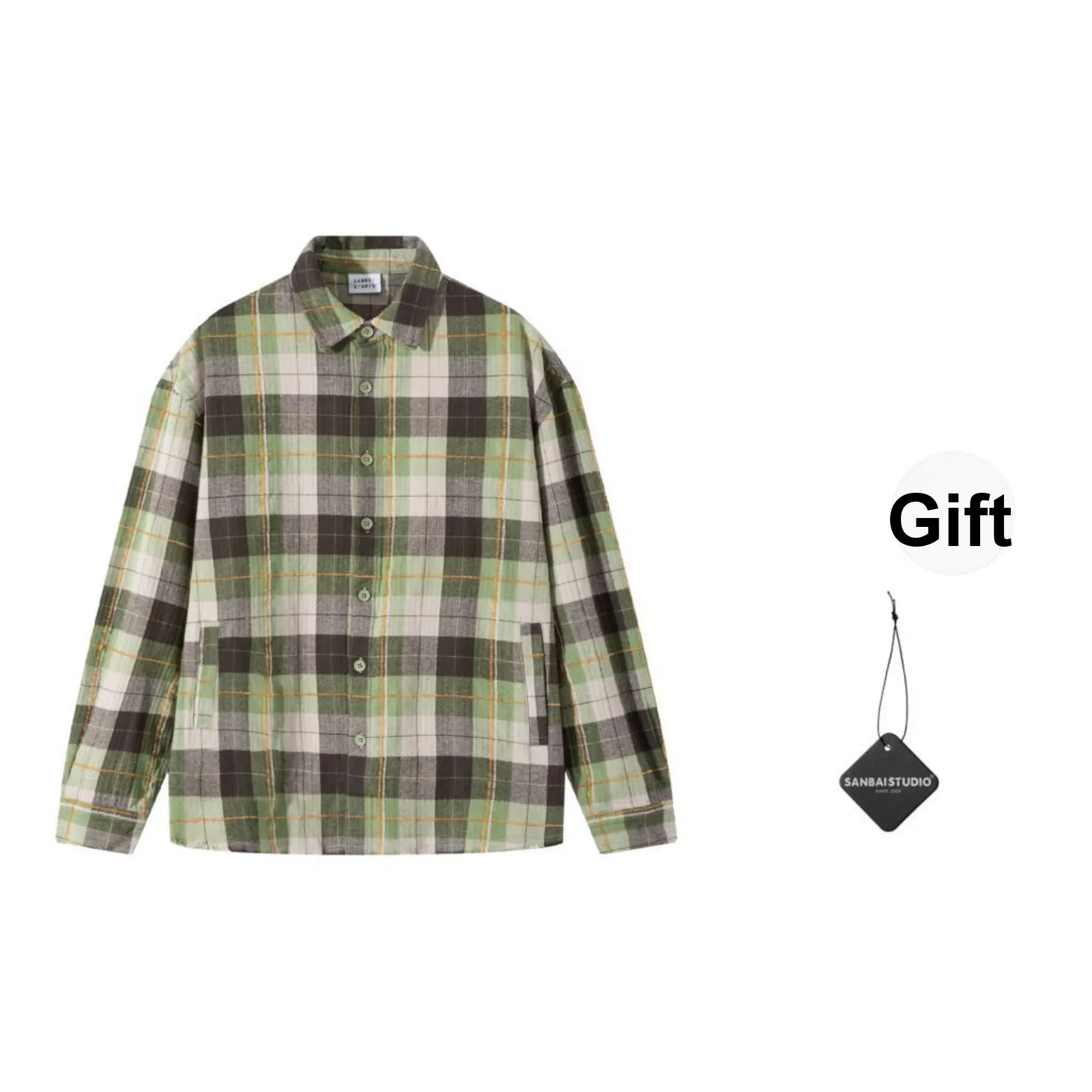 SANBAI STUDIO Shirt Unisex Avocado Green