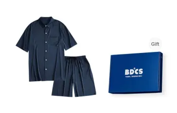Peninsula City Pajama Set Men's Gift Box Set Dusty Blue