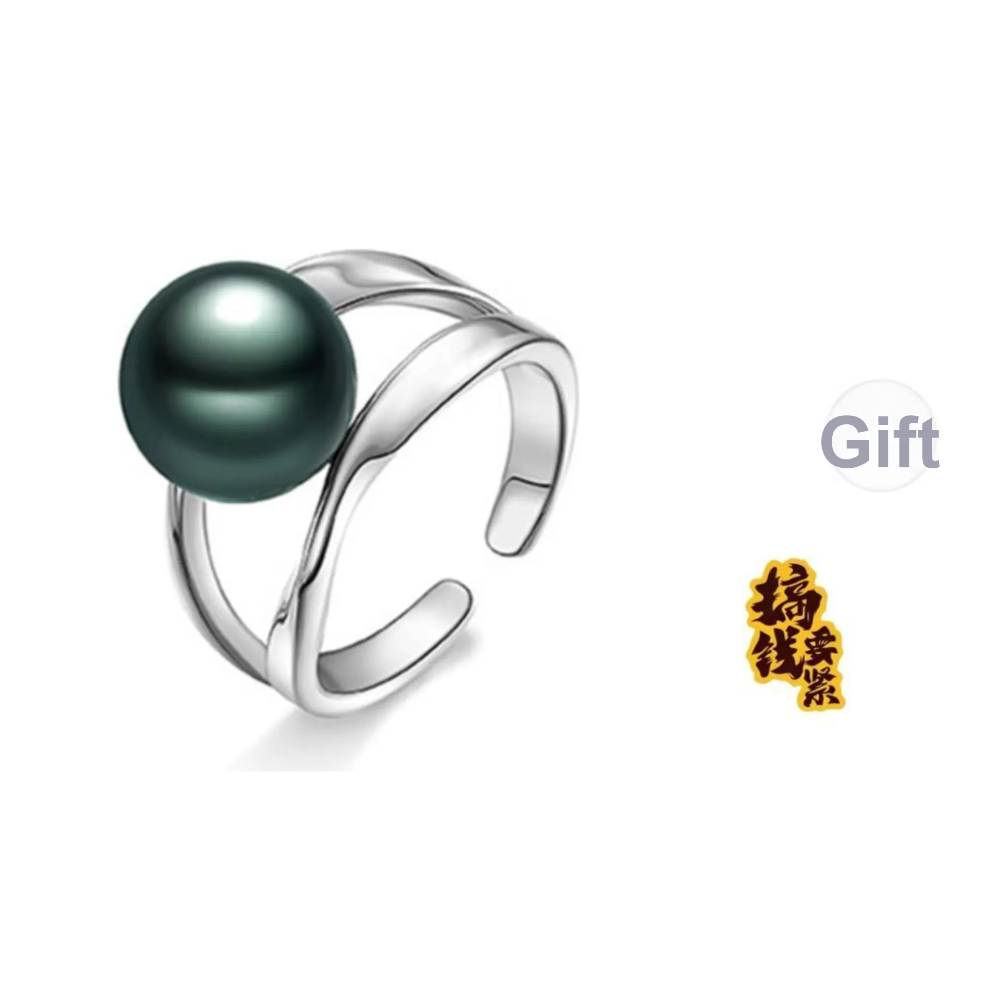 Luxury Beads Pearl Rings Women's