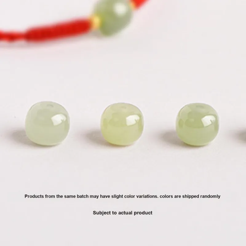 Full House Bracelets Pale Greenish White Jade Unisex-6
