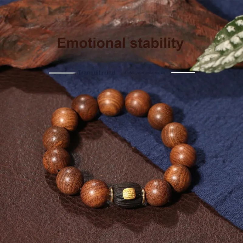 MUUSI Golden Sandalwood Bracelets Unisex-1