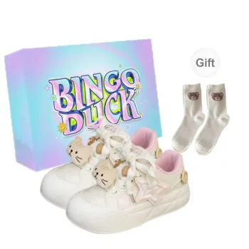 BINGO DUCK Slip Resistant Low Top Skateboard Shoes Women's