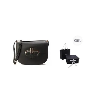 PEDRO Calfskin Saddle Bag, Shoulder Bag Women's Black
